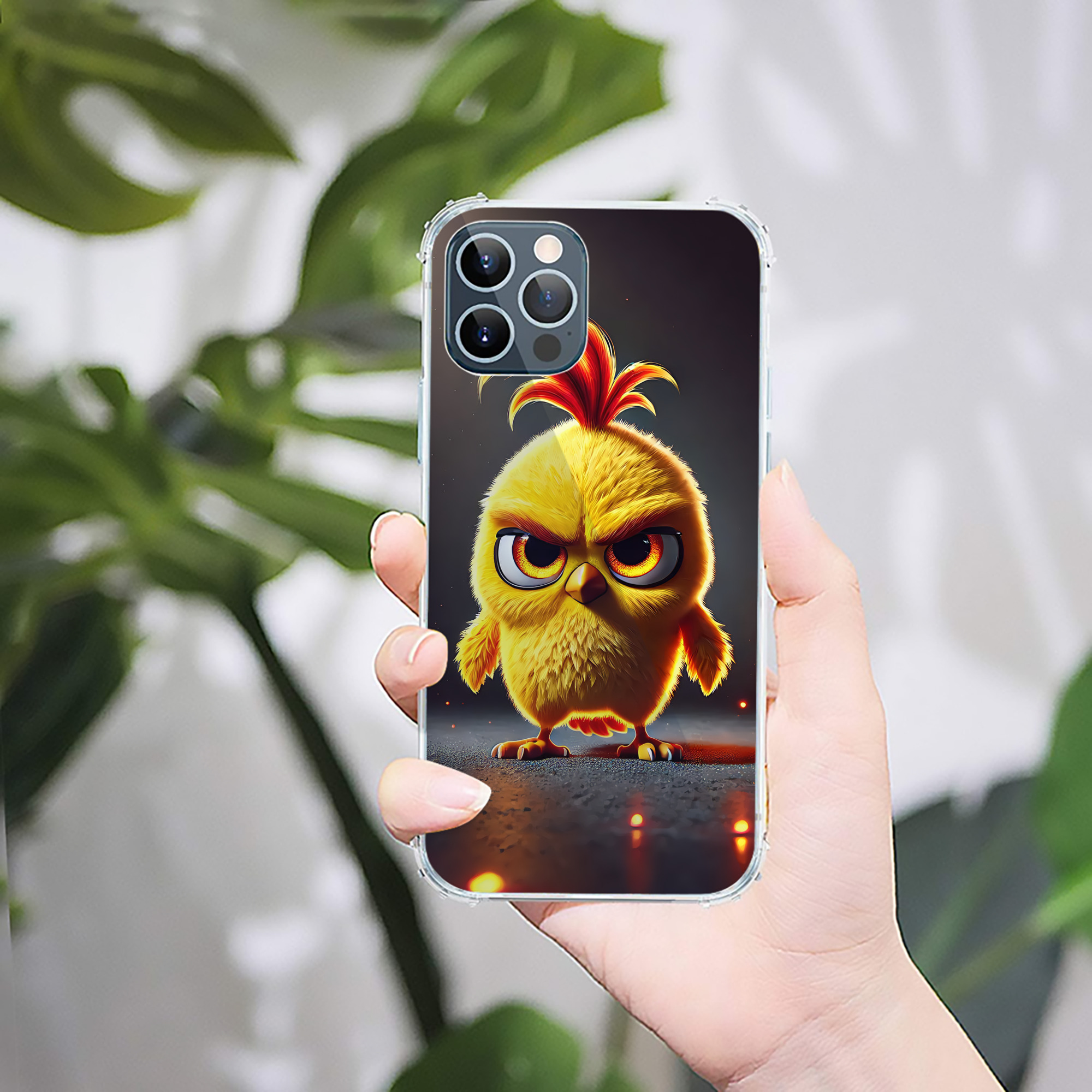 （画像用） Angry Birds アングリーバード 【iPhone 12シリーズ対応】透明スマホケース（クリアソフトケース）